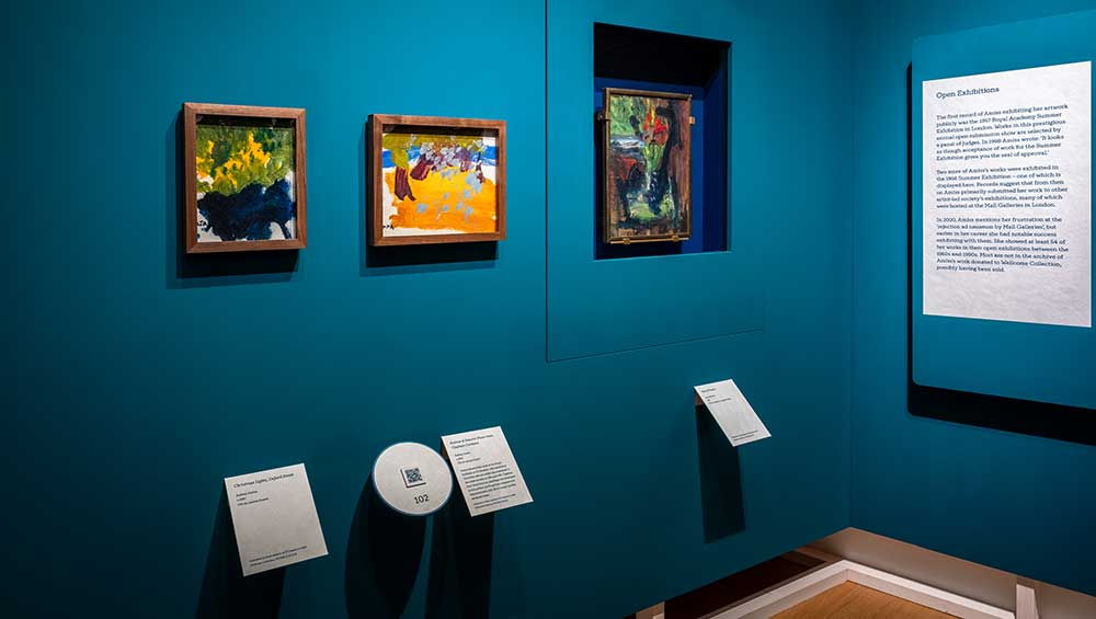 Audrey Amiss: The Surviving Exhibitions, installation view, Wellcome Collection, 10
July 2026 – 7 February 2027.