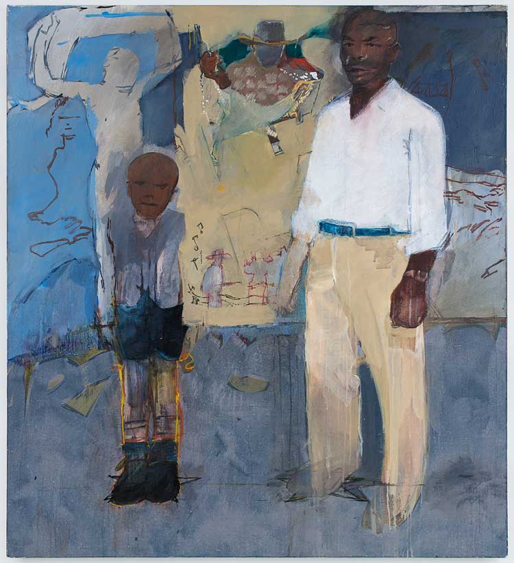 Hurvin Anderson, Hollywood Boulevard, 1997. © Hurvin Anderson. Courtesy the artist and Thomas Dane Gallery. Photo: Richard Ivey.