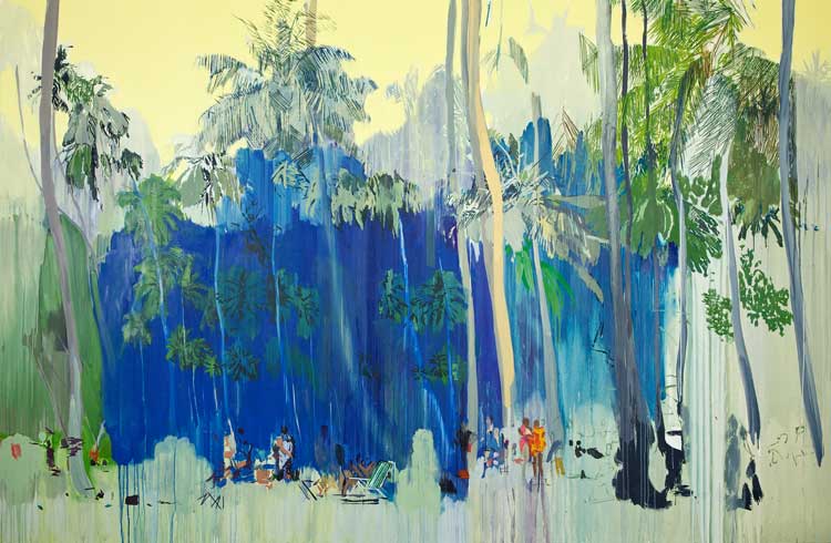 Hurvin Anderson, Maracus III, 2004. © Hurvin Anderson. Courtesy the artist and Thomas Dane Gallery. Photo: Richard Ivey.