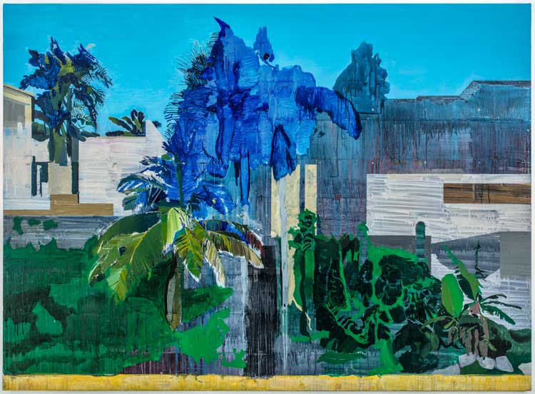 Hurvin Anderson, Hawksbill Bay, 2020. Tate: Lent by Tate Americas Foundation, courtesy of Mala Gaonkar 2023. © Hurvin Anderson. Courtesy the artist, Thomas Dane Gallery and VeneKlasen. Photo: Richard Ivey.