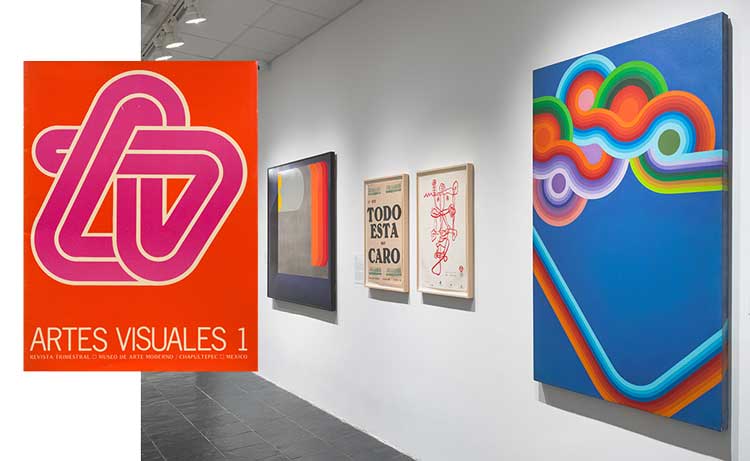 Artes Visuales, The Latin American Avant-Garde in Print, installation view, Bertha and Karl Leubsdorf Gallery, Hunter College Art Galleries, 2025. Photo: JSP Art Photography.