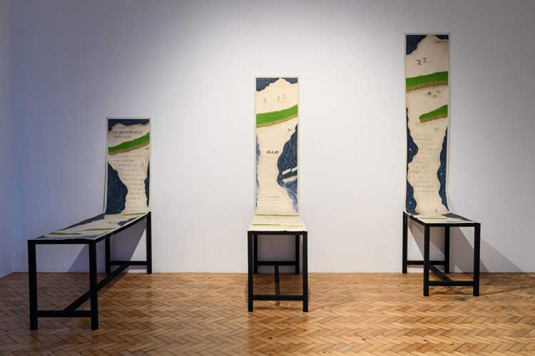 Sancintya Mohini Simpson, installation view, Chapter, Artes Mundi 11, 2025-26. Photo: Polly Thomas.
