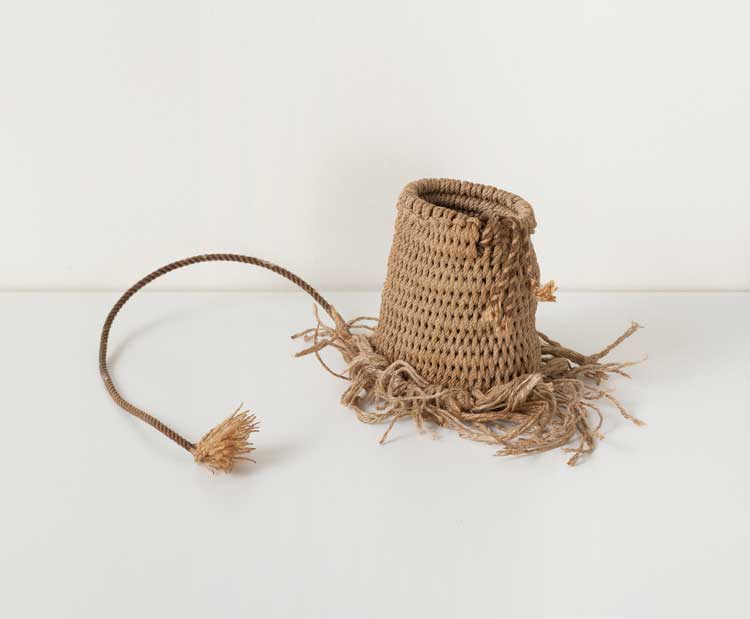 Alice Adams, Sheath, 1964. Cotton cord on cotton rope, 11.4 × 35.6 × 7.6 cm. Collection of Beth Rudin DeWoody. © Howcroft Photography, Boston.