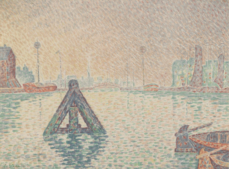 Paul Signac, In Holland – The Beacon, 1894. Colour lithograph. © Staatliche Museen zu Berlin, Museum of Prints and Drawings / Dietmar Katz.