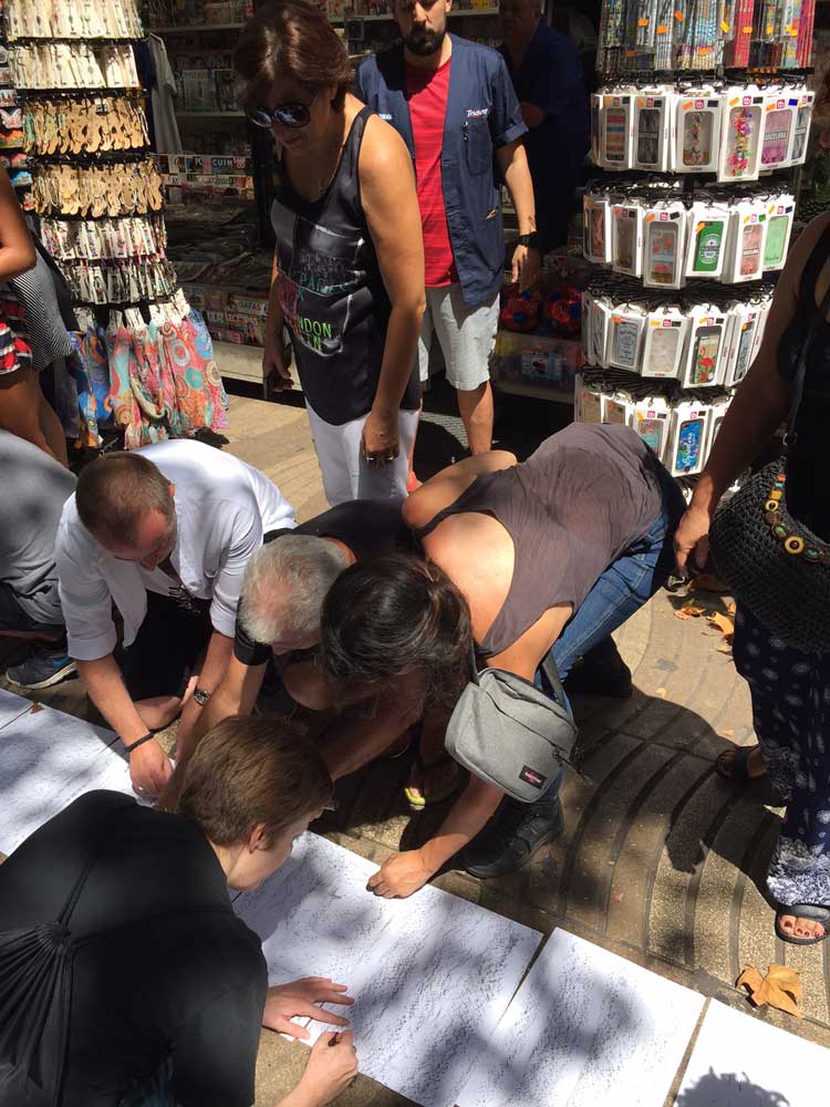 Las Ramblas, Barcelona, 17 August 2017. Photo courtesy Selva Aparicio.