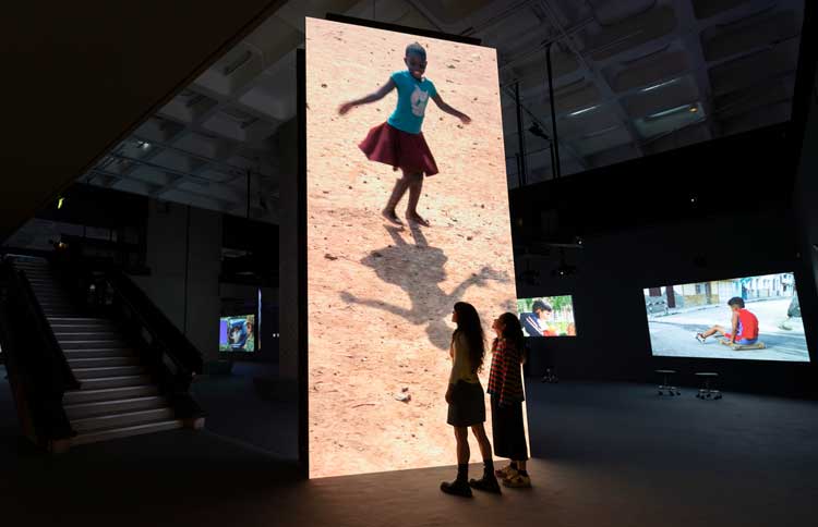 Francis Alÿs: Ricochets, installation view, Barbican Art Gallery, 27 June – 1 September 2024 © Jemima Yong / Barbican Art Gallery.