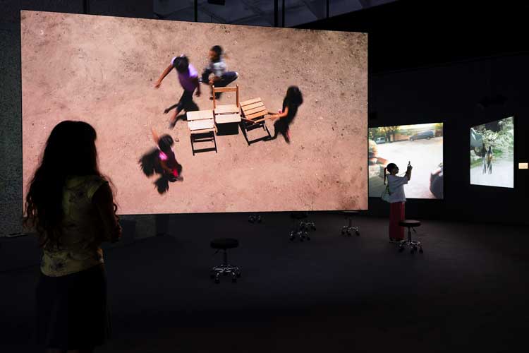 Francis Alÿs: Ricochets, installation view, Barbican Art Gallery, 27 June – 1 September 2024 © Jemima Yong / Barbican Art Gallery.
