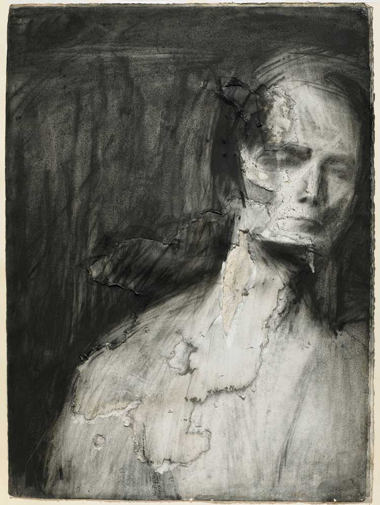 Frank Auerbach, Head of EOW, 1960. Charcoal and chalk on paper. The Whitworth, The University of Manchester. © the artist, courtesy of Frankie Rossi Art Projects, London.
