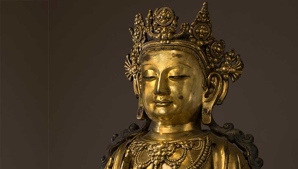 Bodhisattva, China, Ming dynasty, Yongle period, 1403-1424. Musée Cernuschi, Paris.