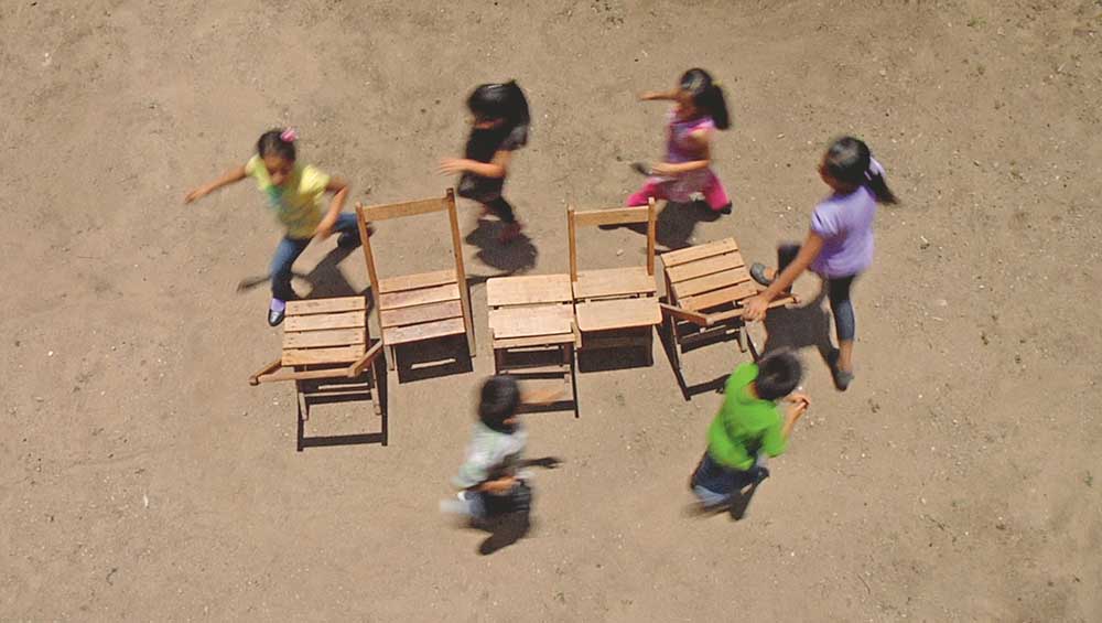 Francis Alÿs, Children’s Game #12: Musical Chairs, Oaxaca, Mexico, 2012. In collaboration with Elena Pardo and Félix Blume.