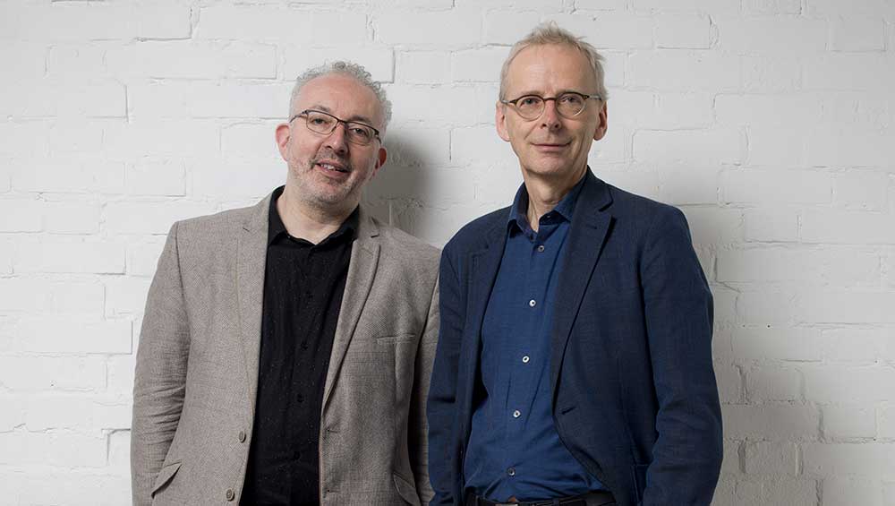 James Lingwood and Michael Morris. Photo: Tom Oldham, 2015.