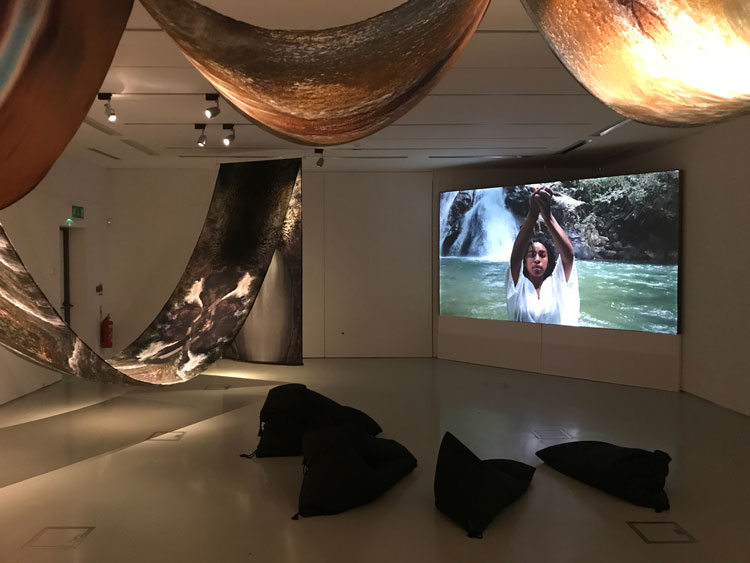 Carolina Caycedo, installation view, Artes Mundi 10, Oriel Davies Gallery, Newtown. Photo: Martin Kennedy.