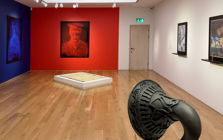 Rushdi Anwar, installation view, Artes Mundi 10, National Museum Cardiff, 2023. Photo: Martin Kennedy.