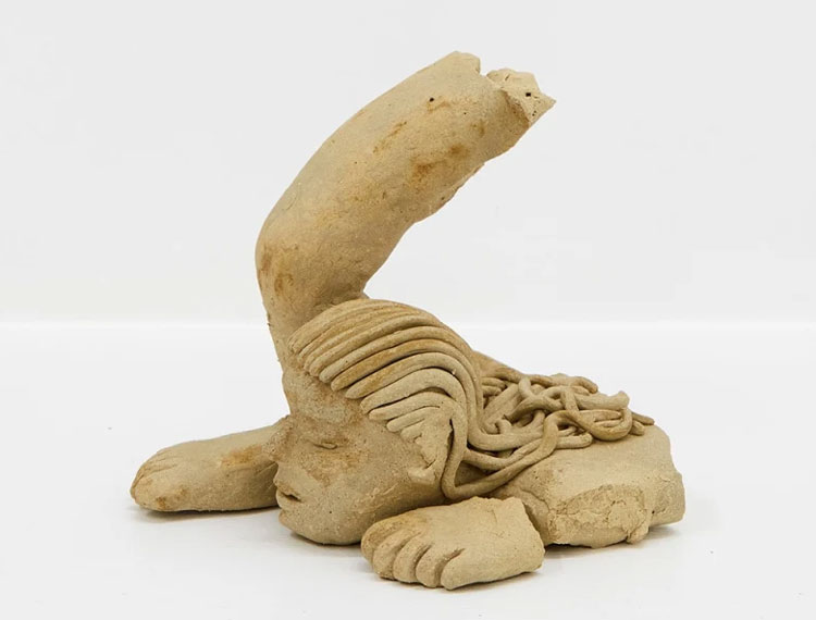 Jane Hayes Greenwood. A Little History (2), 2023. Stonewear, 12 x 14 x 14 cm approx.