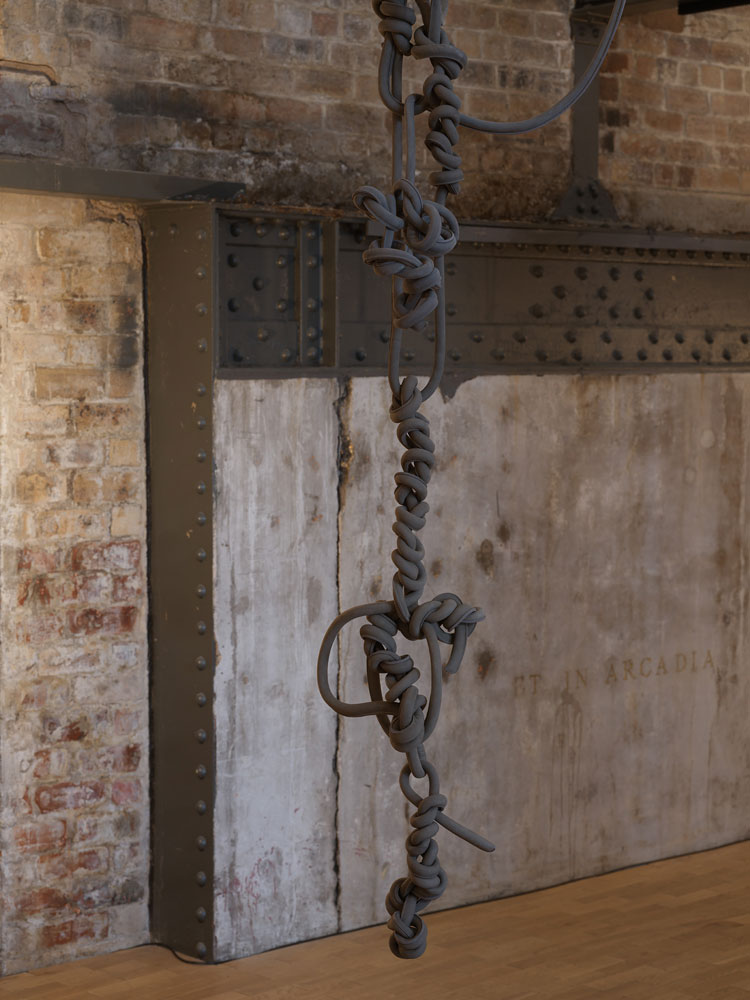 Leonor Antunes, Discrepancies with M.S. #9 (detail), 2020. Courtesy of the artist and Kurimanzutto, Mexico City / New York. Photo: Nick Ash.