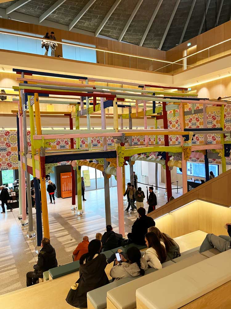 Ai Weiwei, Coloured House, 2013. Installation view, Ai Weiwei: Making Sense, The Design Museum, London 2023. Photo: Veronica Simpson.