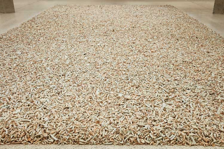 Ai Weiwei, Spouts, 2015. Installation view, Ai Weiwei: Making Sense, The Design Museum, London 2023. Photo: Ed Reeve.