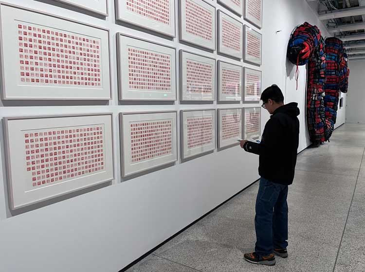 Ai Weiwei, Nian Nian Souvenir, 2021. Installation view, Ai Weiwei: Making Sense, The Design Museum, London 2023. Photo: Veronica Simpson.