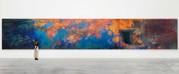 Ai Weiwei, Water Lilies #1, 2022. Lego bricks. Photo © Ela Bialkowska/OKNO studio. © Image courtesy of the artist and Galleria Continua.