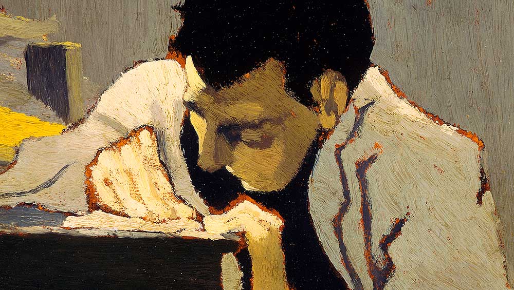 Edouard Vuillard, Lugné-Poë, 1891. Oil on canvas, 22.2 x 26.7 cm. © Memorial Art Gallery of the University of Rochester.