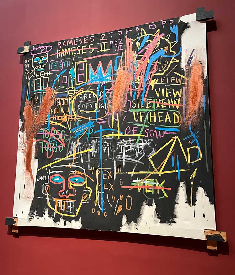Jean-Michel Basquiat, Kings of Egypt II, 1982. Installation view. Photo: Veronica Simpson.