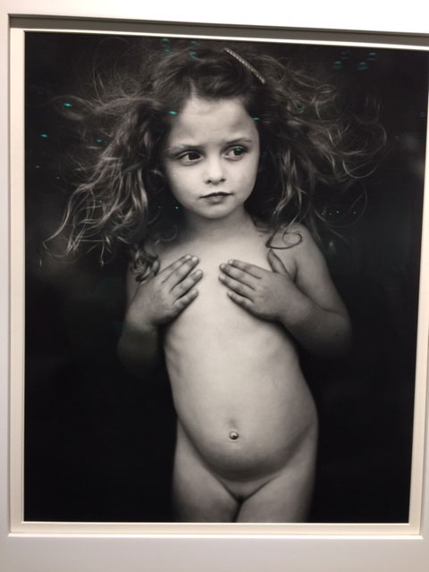 Sally Mann. Modest Child #1, 1988. Gelatin silver enlargement print, 24 x 20 in. Installation view, The Armory Show 2021. Photo: Jill Spalding.