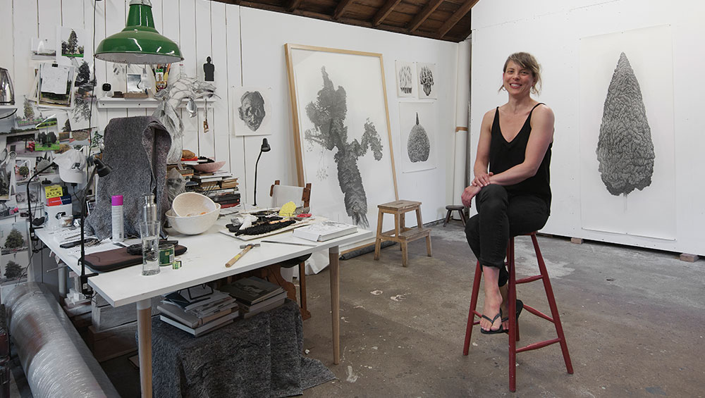 Kate Atkin in her studio.