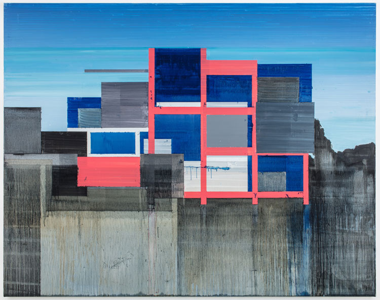 Hurvin Anderson. Higher Heights, 2020. Acrylic, oil on linen, 150 x 190 cm (59 1/8 x 74 3/4 in).
© Hurvin Anderson. Courtesy the artist and Thomas Dane Gallery. Photo: Richard Ivey.