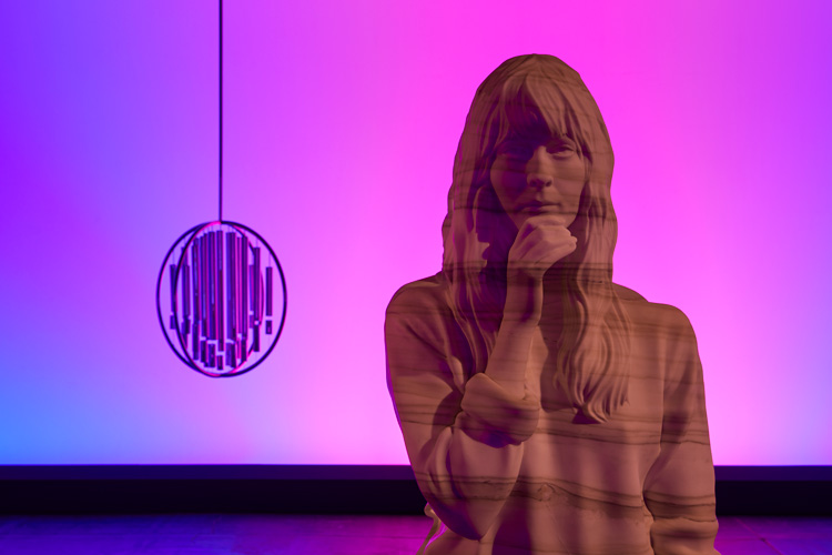 Doug Aitken. Inside Out, 2019. Installation view from Return to the Real at Victoria Miro, Wharf Road, London, 2019. © Doug Aitken, courtesy Victoria Miro.