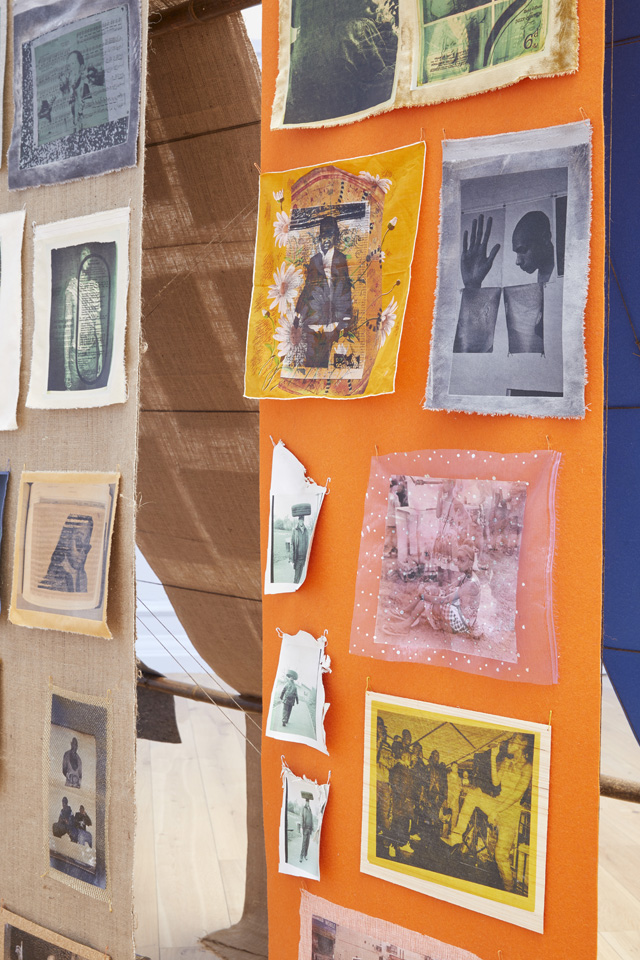 Liz Johnson Artur, Library, 2019 (detail). Installation view at the South London Gallery, 2019. Photo: Andy Stagg.