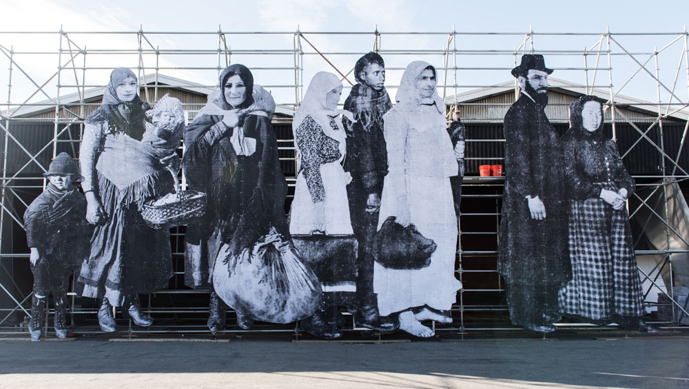 JR, So Close, installation. Presented by Artsy and Jeffrey Deitch. Photograph courtesy the Armory Show Press Service.