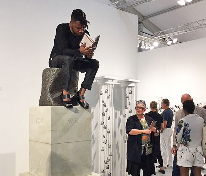 Kehinde Wiley and Yinke Shonibare. Installation view. Photograph: Jill Spalding.