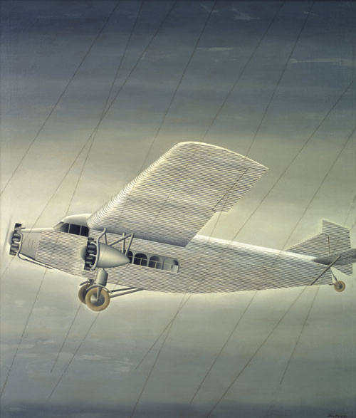 Elise Driggs. Aeroplane, 1928. Oil on canvas, 111.8 x 96.5 cm. Dallas Museum of Art.