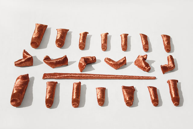 Alice Anderson. Oil Colours, 2011. Copper wire, variable dimensions. Courtesy of the artist.