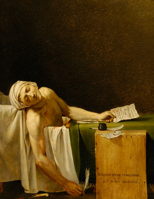 Jacques-Louis David. The Death of Marat, 1793.
Photograph: C Devleeschauwer.
© Musee des Beaux-Arts.