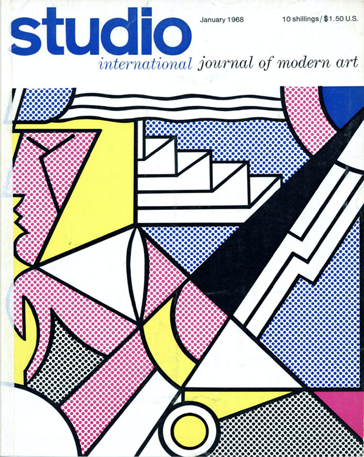 Studio International, January 1968, Volume 175 Number 896. Cover image: Cover specially designed for this issue by Roy Lichtenstein.