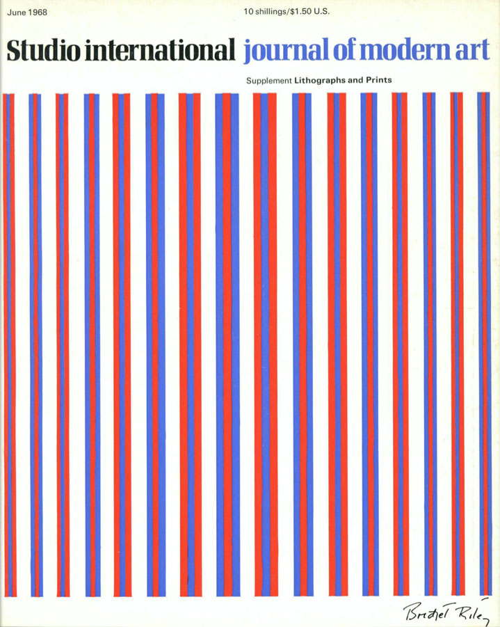 Studio International, June 1968, Volume 175 Number 901. Cover image: The cover, specially designed for this issue by Bridget Riley, is a preliminary study for Chant Ill, a work described in David Thompson's article.