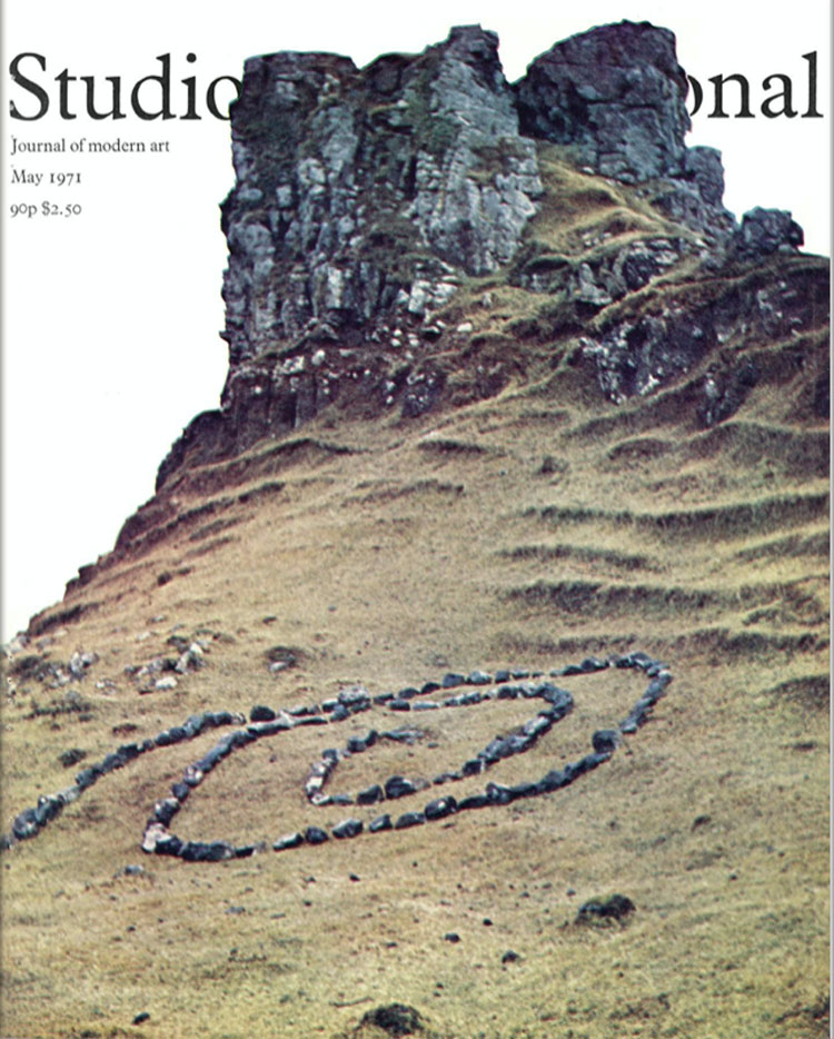 Studio International, 1971, May 1971, Volume 181 Number 933. Cover image: Richard Long Stones on Isle of Skye 1970.