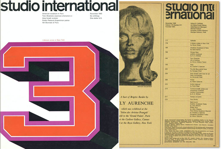 Studio International, November 1965, Volume 170 Number 871