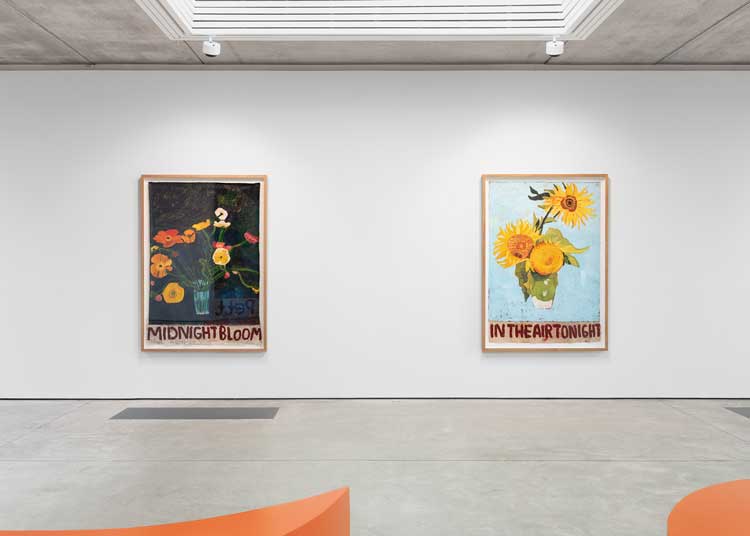 Sophie Barber, Mackerel sky, mackerel sky, never long wet, never long dry, installation view, Hastings Contemporary, 27 September 2025 – 15 March 2026. Courtesy Alison Jacques. Photo: Michael Brzezinski.