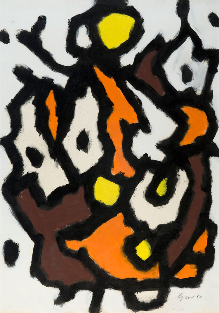 William Gear. Tree form (August 1950). © The William Gear Estate, Courtesy of The Redfern Gallery.