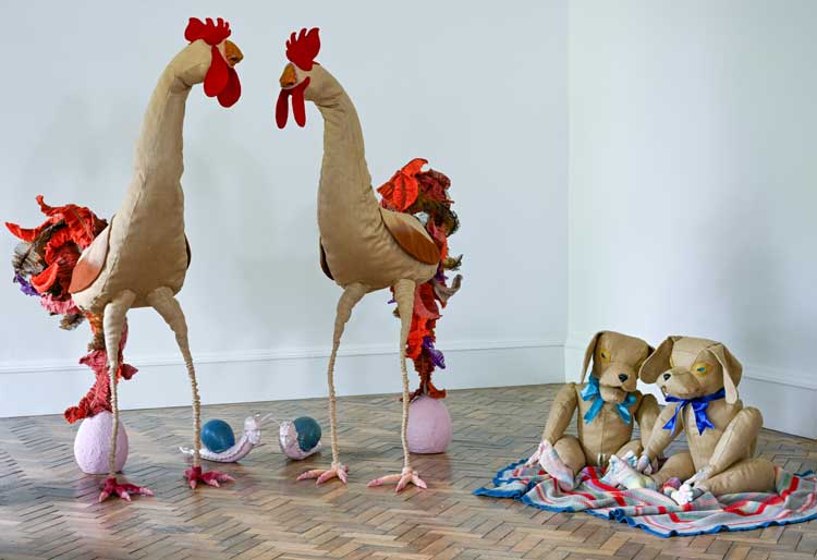 Jonathan Baldock: WYRD, installation view, Jupiter Artland, 2025. Photo: Neil Hanna.