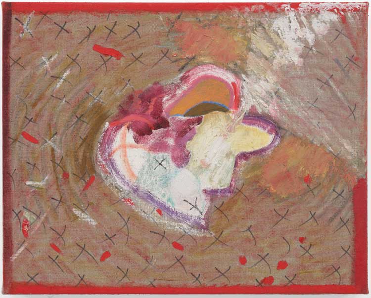 Gabriella Boyd. Heart (iv), 2024. Oil on linen, 40 x 50 cm. Photo: Peter Mallett.