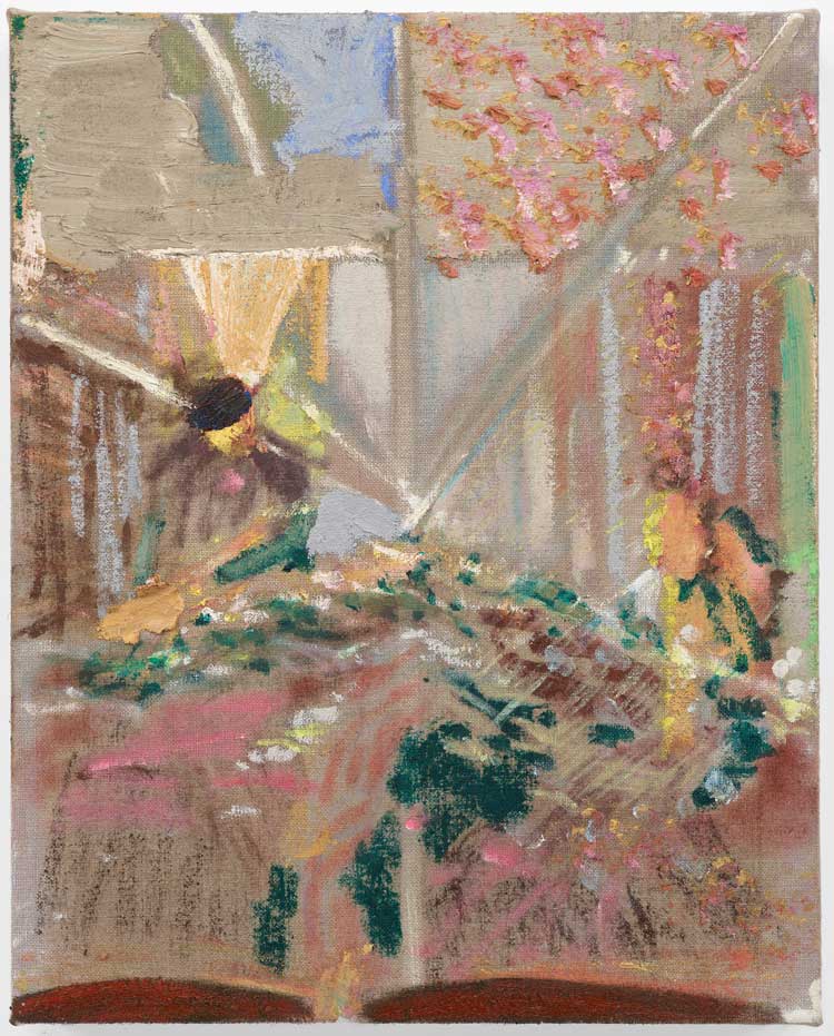 Gabriella Boyd. Stricture, 2024. Oil on linen, 50 x 40 cm. Photo: Peter Mallett.