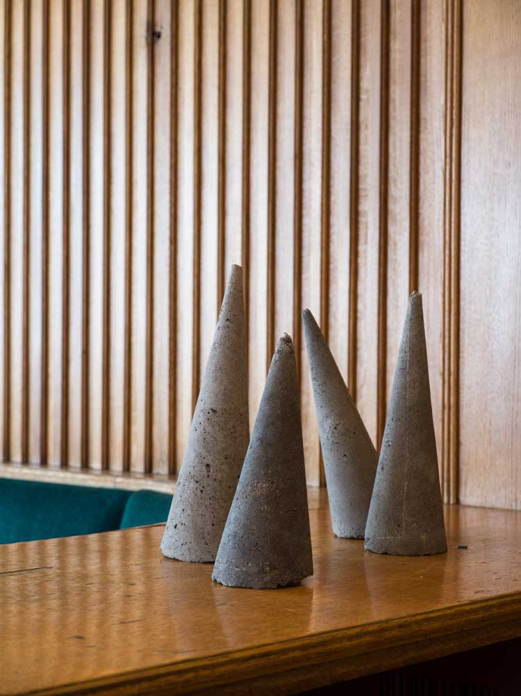 Alessandro Biggio. Ash Cones, 2010-ongoing. Ash, variable dimensions. Photo: Tiberio Sorvillo.