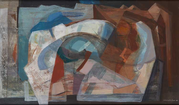 Wilhelmina Barns-Graham, Ice Cavern, 1951. Oil on canvas, 60 x 99 cm. London Borough of Camden. © Wilhelmina Barns-Graham Trust.