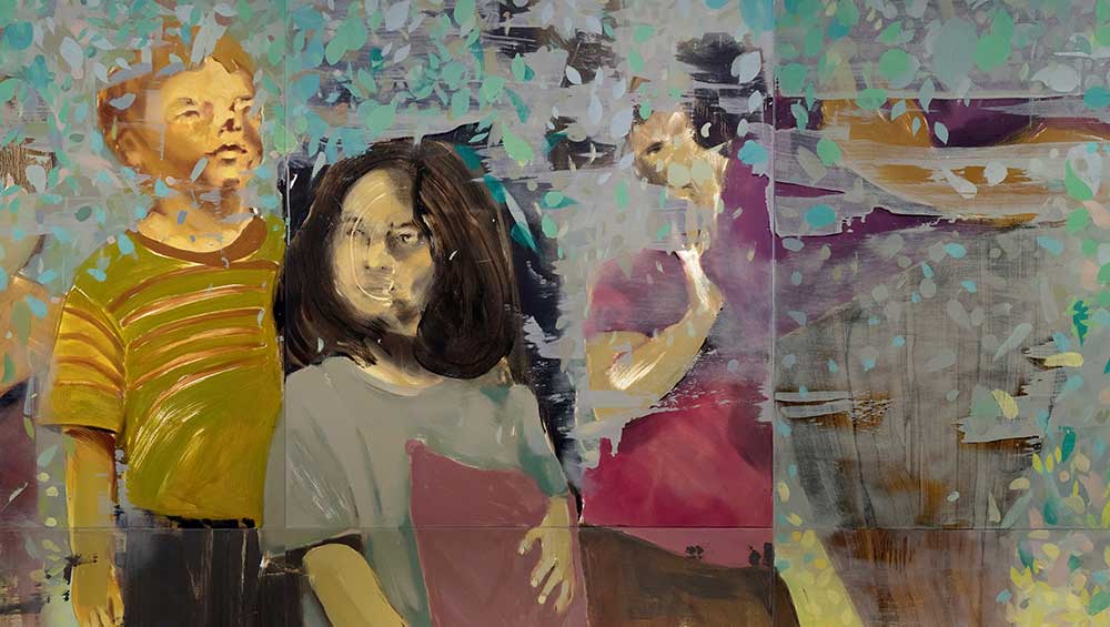 Bartosz Beda, Four Seasons, Fall, 2022-23. Oil on canvas, 96 x 108 in (244 x 274 cm). © The Artist.