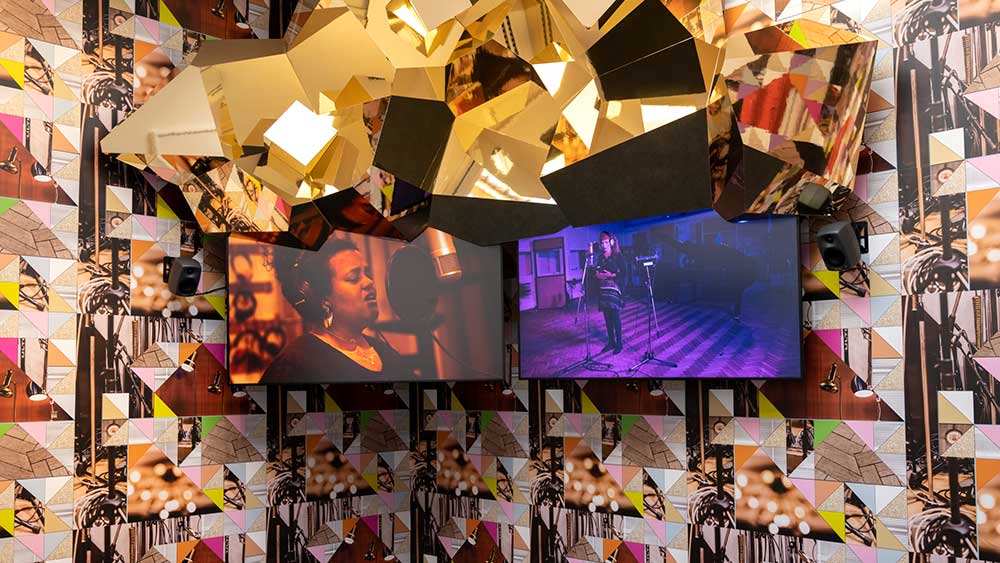 Feeling Her Way featuring performers Jacqui Dankworth and Sofia Jernberg, 2022. Photo: Cristiano Corte © British Council.