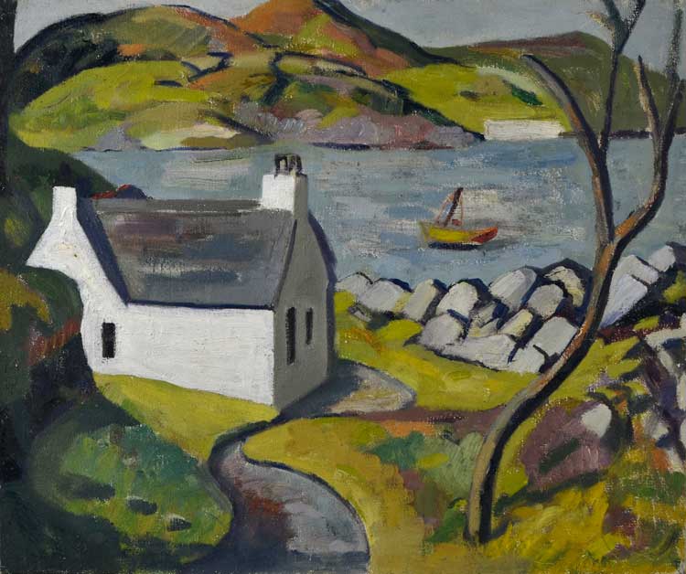Wilhelmina Barns-Graham, White Cottage, Carbeth, 1938. Oil on canvas, 41 x 51 cm. © Wilhelmina Barns-Graham Trust.