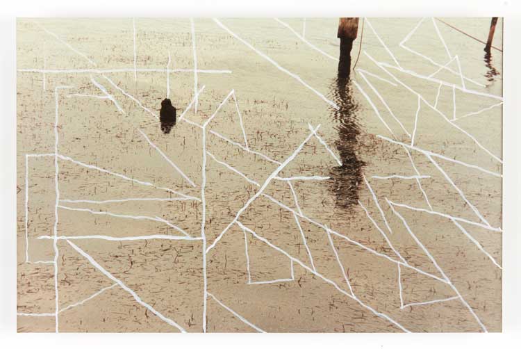 Vivienne Binns. Over neg 20 10 1994. Synthetic polymer paint on chromogenic print, 23 x 35.5 cm. Collection of the artist. © Vivienne Binns. Photo: Zan Wimberley.